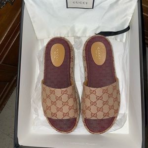 Gucci Platform Slides